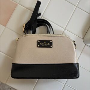 Kate Spade Two-Tone Black and Cream Crossbody Bag